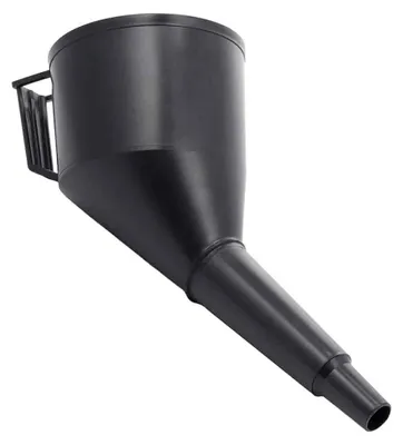Image de Entonnoir en plastique, bol de 120 mm, coudé