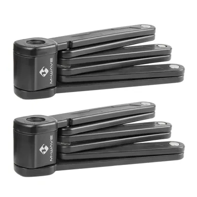 Produktbild von M-WAVE Falt-Schloss SET F 875/6 Twin 56x195mm mit 2 Schlüssel Partner Spar Set