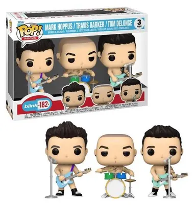 Obrázek produktu pro FUNKO POP! - Hudba - Blink 182 Mark Hoppus Travis Barker Tom Delonge #3er Pack
