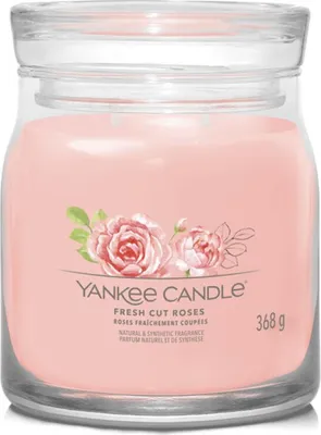 Produktbild von Yankee Candle Fresh Cut Roses, Zylinder, Pink, Rose, 50 h, 1 Stück(e)