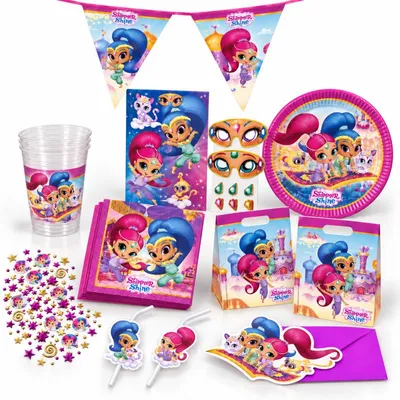 Produktbild von Shimmer & Shine Partyset zum Kindergeburtstag Deko Geburtstag