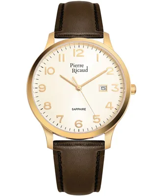 Obrázek produktu pro Pánské hodinky Pierre Ricaud P91028.1B21Q hnědé