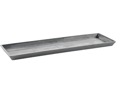 Obrázek produktu pro Podmiska pod truhlík Ecopots Bruges plastová 57,5×19,5×2,5 cm, šedá