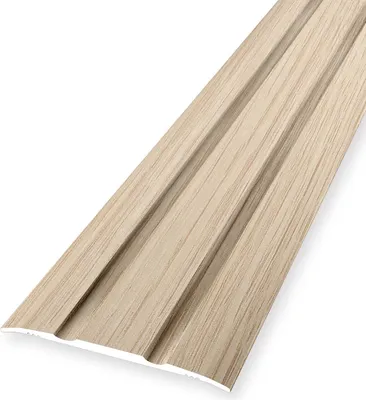 Produktbild von Übergangsschiene 2.5 x 38 x 2700 mm Übergangsprofil Übergangsleiste Aluminium eloxiert Geriffelt Selbstklebend Eiche weiß gekalkt Küberit