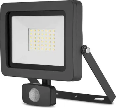Produktbild von REV LED Außenleuchte Strahler Flare Anthrazit IP44 30W 2550lm Tageslicht 6500K kaltweiß Bewegungsmelder