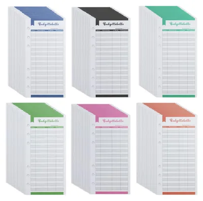 Produktbild von 96 Blätter Haushaltsplaner - Buntes Nachfüllpapier mit 6 Löchern