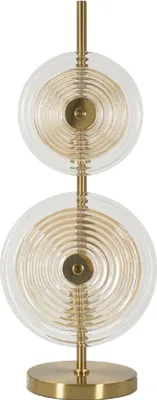 Zdjęcie produktu dla o Ferretti Venezia E14 lampa stołowa ∅ 25x63 cm naturalny złoty brąz