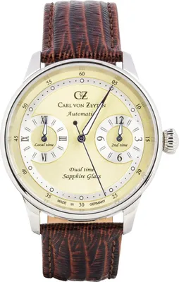 Produktbild von Carl von Zeyten CVZ0086CRS Schönmünzach Automatik creme braun Leder Herren Uhr