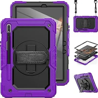Produktbild von Tasche für Samsung Galaxy Tab S8/S7 11" mit Schultergurt Lila