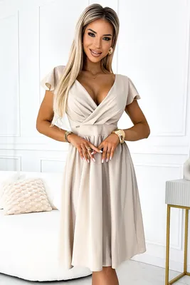 Produktbild von Numoco Formelle Frauenkleider Elnathane beige M