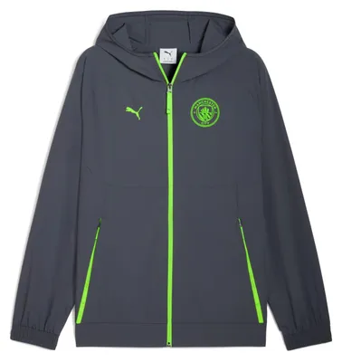 Image de Veste Puma MCFC PUMATECH Woven - grise, Taille:M