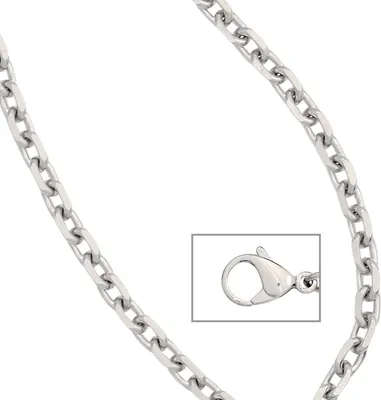 Produktbild von JOBO Ankerkette Edelstahl 50 cm Halskette Kette Karabiner