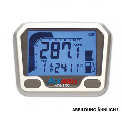 Produktbild von Multifunktionelles Digitalinstrument, carbon, Tacho-Drehzahlmesser-Uhr-Tankanzeige, TGB Version