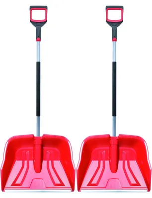 Produktbild von PAFEN 2X Schneeschaufel mit Metallgriff - Schneeräumer für kleine und große