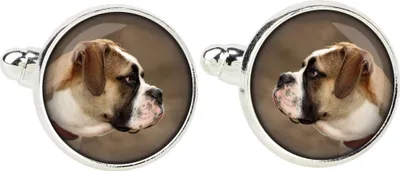 Produktbild von American Bulldog, Amerikanische Bulldogge - Manschettenknöpfe, Hemdverzierung, Hemdanhänger der Marke Art-Dog