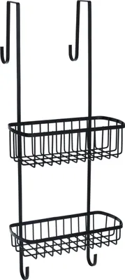 Immagine prodotto di Cestino da doccia nero da appendere Mensola per doccia Mensola per doccia 22x53x18 cm