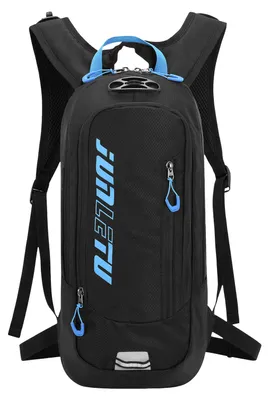 Produktbild von Avizar, Trinkrucksack für Sport und Outdoor mit Trinkblase, Schwarz / Blau