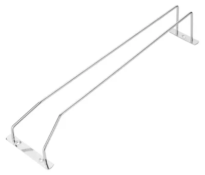 Weingläserhalter Chrom 406 mm – Unterbau-Gläserhalter
