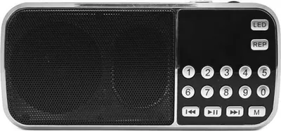 Image de Y-501 Mini-radio FM, numérique, portable, 3 W, haut-parleurs stéréo, lecteur audio MP3, qualité sonore Hi-Fi avec écran 0,75 pouce, lampe de poche LED