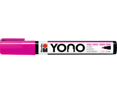 Produktbild von Marabu YONO, Pink, Mehrfarbig, 1 Farben, 1,5 mm, 3 mm, Kanvas, Glas, Metall, Kunststoff, Porzellan, Stein, Holz