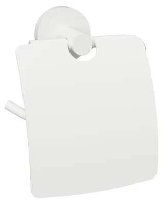 Productafbeelding van X-ROUND WIT toiletpapierhouder met deksel, mat wit