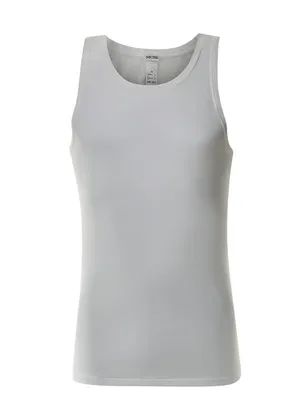 Image de Débardeur HOM pour homme - Supreme Coton, sans manches, col rond, uni, coton Supima blanc L