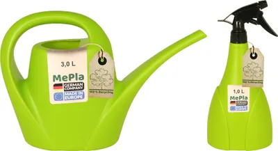 Produktbild von MePla - Set - Gießkanne 3,0l Indoor + Sprüher 1,0l - lemongrün