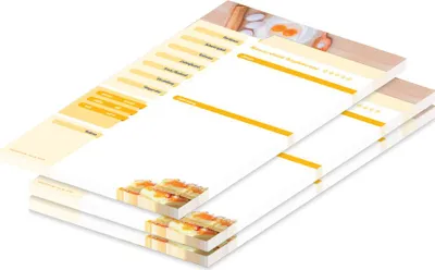 Produktbild von PRICARO Rezeptblock "Zutaten", A4, 25 Blatt, 3 Stück