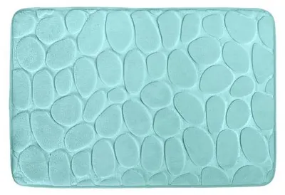 Image de Tapis De Bain Galet 40 X 60 Cm Bleu Aqua - Msv Spirella Ld