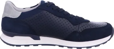Produktbild von RIEKER Herren Schnürhalbschuhe blau grau Glattleder Textil : 43 Schuhgröße: 43