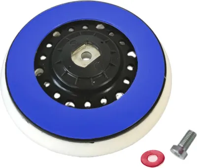 Produktbild von Trade-Shop Klett Polierteller Schleifteller Stützteller 150mm M8 kompatibel mit Rupes Bigfoot LHR 21 ersetzt 981.321 / inkl. Schraube, Unterlegscheibe