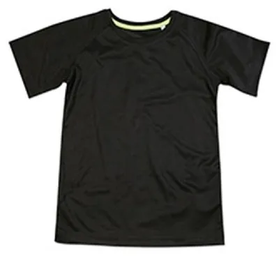 Produktbild von Stedman Kinder Raglan Netz T-Shirt LT847 (S) (Schwarz)