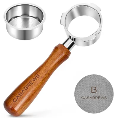 Zdjęcie produktu dla Portafilter bez dna, o średnicy 51 mm, do ekspresu ciśnieniowego, głowica zaparzająca