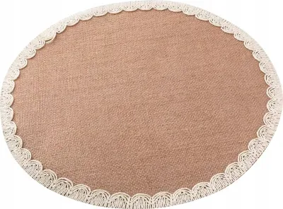 Zdjęcie produktu dla Mata stołowa okrągła 38 cm jutowa