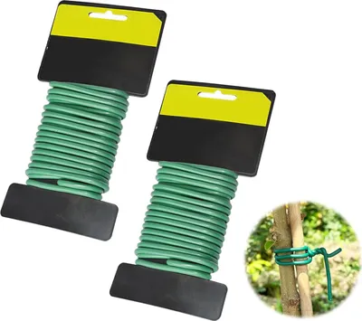 Produktbild von Gartendraht 5M Gummiband zur Pflanzenbefestigung - Hochwertige und wiederverwendbare Pflanzenbinder für Ihren Garten