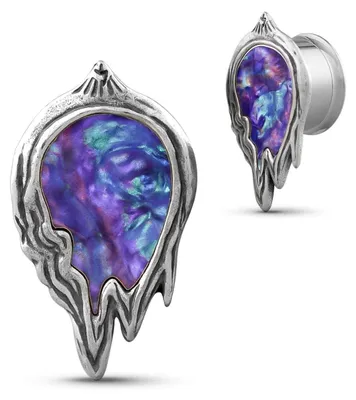 Image de Tunnel d'oreille et plug - Expandeur de piercing avec design cadre photo