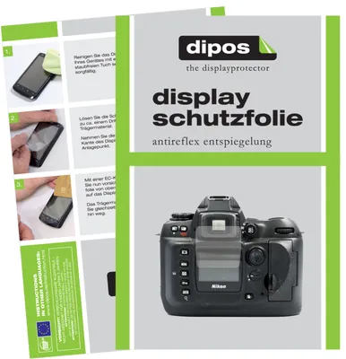 Produktbild von 5x Schutzfolie für Nikon D100 matt Displayschutzfolie Folie Display Schutz dipos