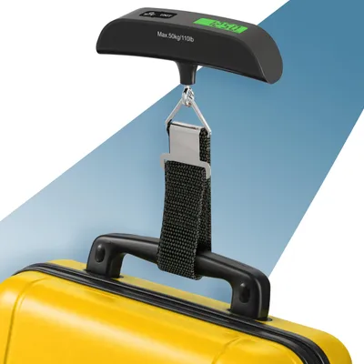 Obrázok produktu pre Digitálna cestovná váha s LCD displejom, s nosnosťou až 50 kg, prenosná váha na batožinu