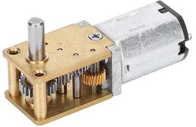 Produktbild von Allecto - Mini-Motor mit Getriebe, N20, 12V DC - Langlebiger und leiser Mikromotor für Ventilatoren - Ideal für DIY-Projekte - Leistungsstarke Leistung...