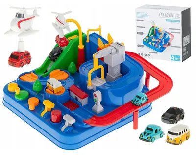 Obrázek produktu pro Pegaz Toys Interaktivní parkovací dráha s překážkami + 4 autíčka