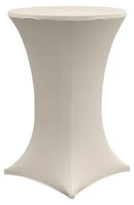 Produktbild von Stehtischhusse Stretch 70 cm beige Tischdecke Husse Bistrotisch Partytisch