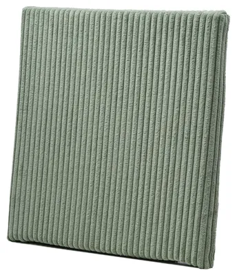 Produktbild von GÖZZE Anafi Sitzkissen weiches Sitzkissen in Cord-Optik mit Anti-Rutsch-Beschichtung und Paspel Salbei Grün 40 x 40 x 3 cm
