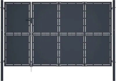 Obrázok produktu pre The Living Store Záhradná brána oceľová 350 x 200 cm antracitová