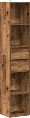 Obrázok produktu pre vidaXL Regál na knihy vzhľad starého dreva 36x30x171 cm materiál na báze dreva
