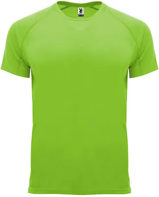 Produktbild von Roly Sport CA0407 | Bahrain T-Shirt mit Raglan-Ärmeln - Farbe: Lime Green 225 - Größe: XXL