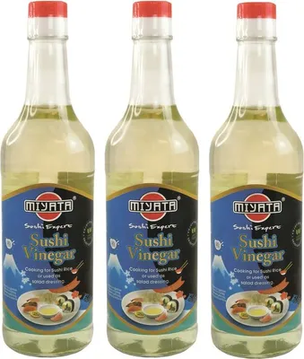 Produktbild von [ 3x 500ml ] MIYATA Sushi Essig Essigzubereitung für Sushi (3% Säure) Sushi Vinegar