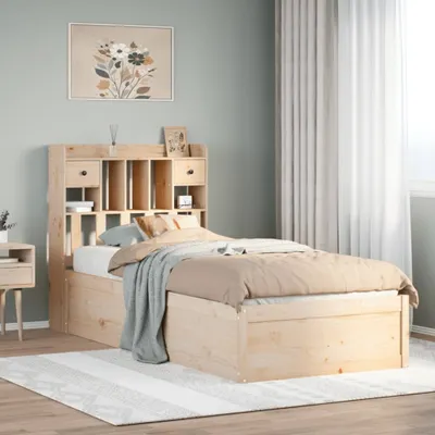 Productafbeelding van Maison Exclusive - Massief houten bed zonder matras, 75x190 cm, van grenenhout