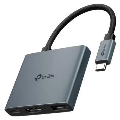 Zdjęcie produktu dla TP-Link UH3020C, USB Type-C, HDMI, USB 3.2 Gen 1 (3.1 Gen 1) Type-A, USB Type-C, 5000 Mbit/s, 60 Hz, 2160p, 4096 x 2160 px