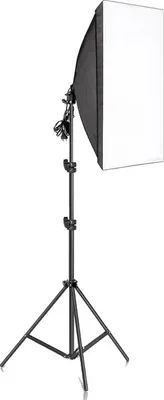 Produktbild von Fotografie Softbox-Set, verstellbares Lichtstativ, gleichmäßige Beleuchtung, Keine Glühbirne