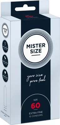 Produktbild von 10er Mister Size Kondome 60mm - Gefühlsecht & Extra Feucht
